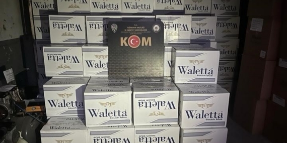 Kütahya’da bir araçta 5 milyon 190 bin boş makaron ele geçirildi