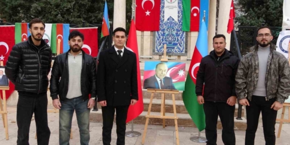 Kütahya’da Haydar Aliyev’in anısına resim sergisi