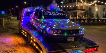 LED ışıklarla süslenen Toros dikkat çekti