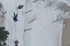 Malatya’da kar tatili çocukları sevindirdi