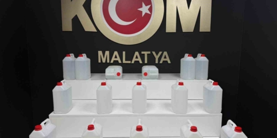 Malatya’da sahte alkol operasyonu