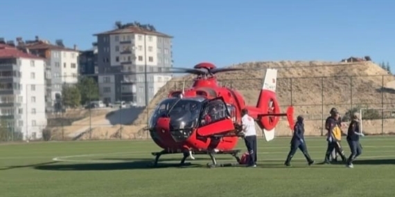 Malatya’da yaşlı hasta için ambulans helikopter havalandı