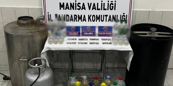 Manisa’da jandarmadan sahte içki operasyonu