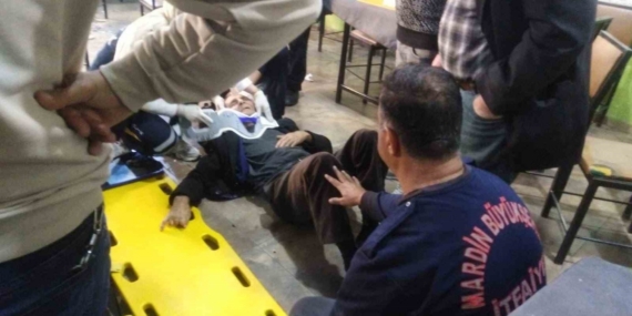 Mardin’de kıraathanede tavan çöktü: 2 yaralı