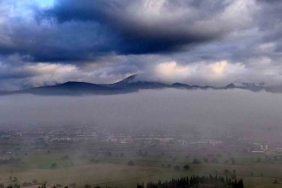 Menteşe Karabağlar yaylasında kartpostallık sabah