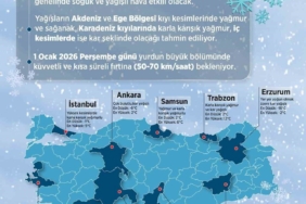 Meteoroloji Genel Müdürlüğü yeni yıl için hava tahminlerini açıkladı