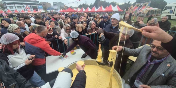 Mıhlama için izdiham: Süleymanpaşa’da 1 tonluk lezzet seli