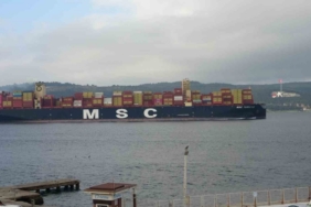 ’MSC Türkiye’ Çanakkale Boğazı’ndan geçti