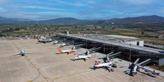 Muğla’nın iki havalimanı 11 ayda 9 milyon 844 bin yolcuya hizmet verdi