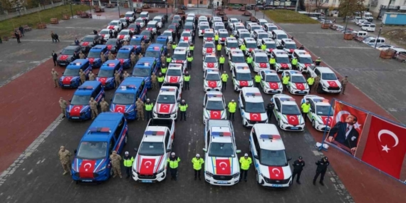 Muş’un güvenlik filosu güçlendi: 78 yeni araç hizmete girdi