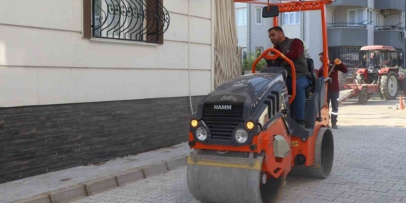 Nazilli Belediyesi Yeni Mahalle’deki taş döşeme çalışmasını tamamladı