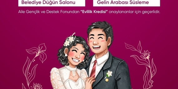 Niğde Belediyesi’nden genç çiftlere "mutluluk paketi" desteği