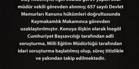 Öğrenciye şiddet uygulayan okul müdürü cumhuriyet savcısına ifade verdi