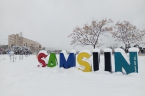 Olumsuz hava şartları nedeniyle Alaçam’daki 2 okulda eğitim tatil edildi