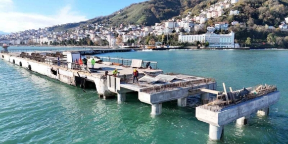 Ordu rıhtımı 410 metreye uzatılıyor: Çalışmaların ardından kruvaziyer gemilerinin gelmesi bekleniyor