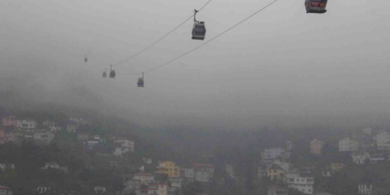 Ordu’da sis kartpostallık manzara oluşturdu