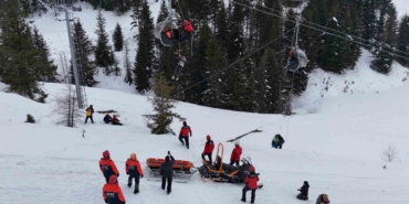 Ordu’daki kayak merkezinde gerçeğini aratmayan kurtarma tatbikatı