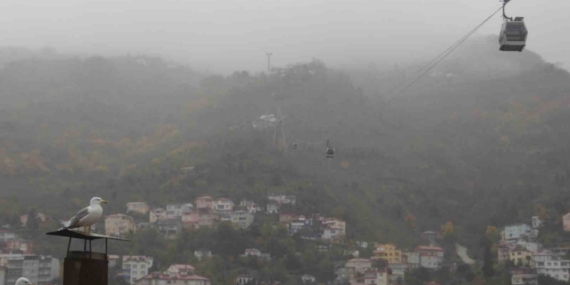 Ordu’nun ‘seyir terasında’ sis güzelliği