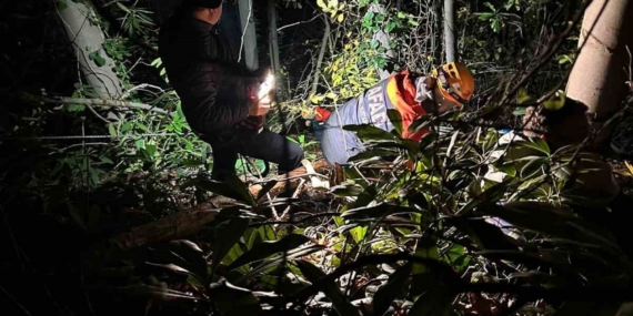 Orman işçisi için ekipler seferber oldu