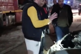 Osmaniye’de park halindeki otomobilde yangın