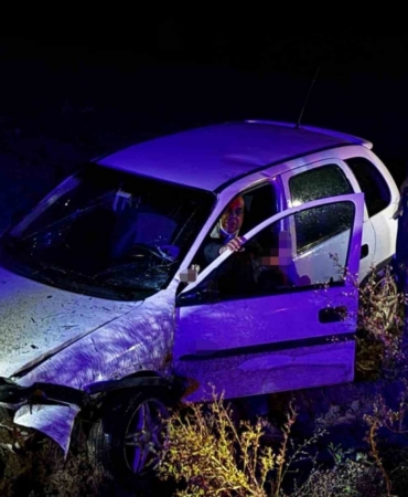 Otomobil tarlaya uçtu, ekipler yaralı için seferber oldu