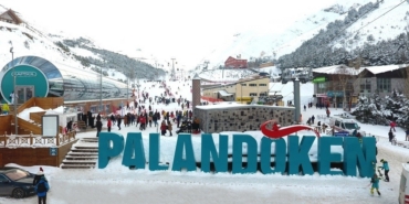 Palandöken’de kar kalınlığı 2 metreyi aştı