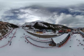 Palandöken’de kar keyfi