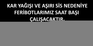 Pertek ve Çemişgezek feribotlarına kar ve sis engeli