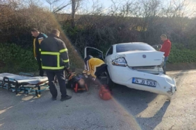 Pınarhisar’da trafik kazası: 2 yaralı
