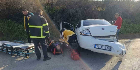 Pınarhisar’da trafik kazası: 2 yaralı