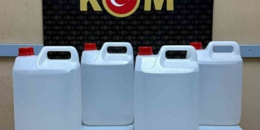 Polis kaçak alkol üretiminde kullanılan etil alkol ele