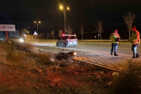 Polisten kaçan motosiklet sürücüsü ters yöne girerek, kaza yaptı: 1 yaralı