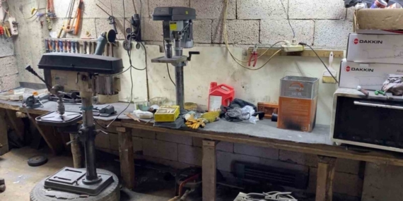 Rize’de silah atölyesine baskın