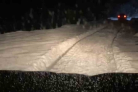 Rize’nin yüksek kesimlerinde yoğun kar yağışı etkili oldu