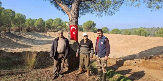 Salihli Kurttutan’da hayvanlar ve yangın için HİS göleti