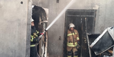 Samandağ’da ev yangını