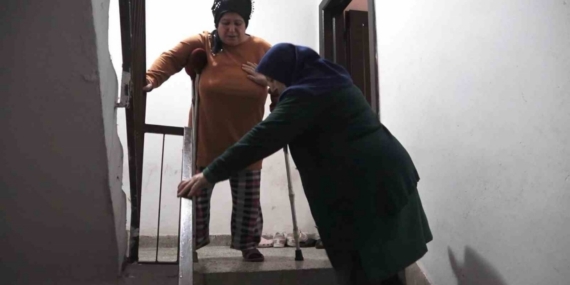 Samsun’da engelli kadının zorluklarla imtihanı