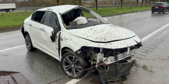 Samsun’da otomobil takla attı: 3 yaralı