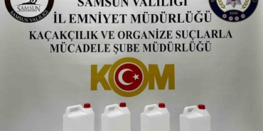 Samsun’da yılbaşı öncesi kaçak alkol operasyonu