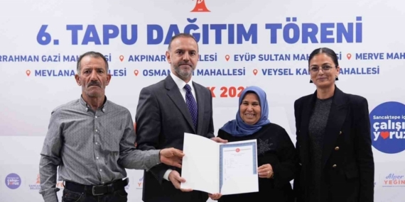 Sancaktepe’de tapu sevinci