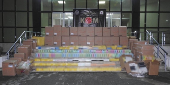 Şanlıurfa’da 43 bin paket kaçak sigara ele geçirildi
