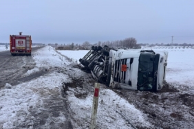 Şanlıurfa’da asit yüklü tanker devrildi: 1 yaralı