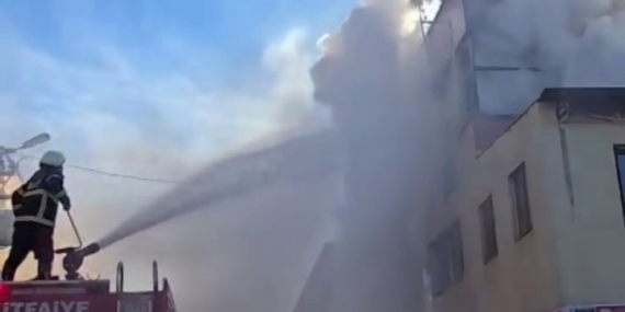 Şanlıurfa’da halı yıkama atölyesinde yangın