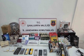 Şanlıurfa’da kaçakçılık operasyonunda çok sayıda kaçak ürün ele geçirildi