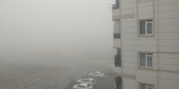 Şanlıurfa’da sis bulutu etkili oldu