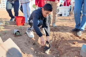 Şanlıurfa’da "Yeşeren Okullar Projesi" ile fidanlar toprakla buluştu