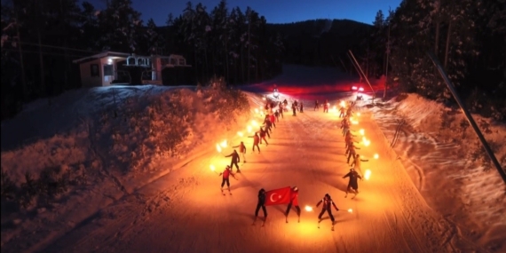 Sarıkamış kayak sezonuna "Merhaba" dedi