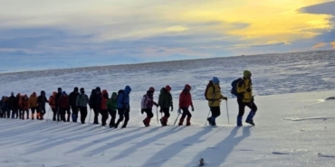 Sarıkamış şehitlerini dağcılar 3 bin rakımda andı