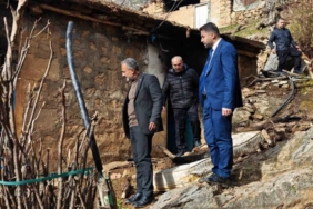 Sason’da yangın mağduru aileye destek