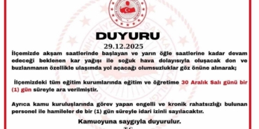 Şavşat’ta kar yağışı nedeniyle eğitime 1 gün ara verildi